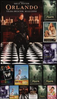2x0974 LOT OF 19 UNFOLDED MOSTLY SINGLE-SIDED ONE-SHEETS 1980s-2000s a variety of movie images!
