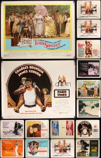 2x0792 LOT OF 18 UNFOLDED HALF-SHEETS 1960s-1970s great images from a variety of movies!
