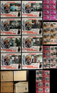 2x0494 LOT OF 48 MEXICAN LOBBY CARDS 1950s-1960s mostly complete sets from several movies!