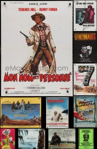 2x0749 LOT OF 13 FORMERLY FOLDED FRENCH 23X32 POSTERS 1960s-1990s a variety of cool movie images!