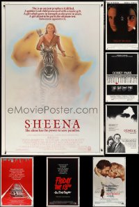 2x0004 LOT OF 9 UNFOLDED 1980S 40X60S 1980s great images from a variety of different movies!
