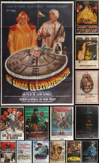 2x0477 LOT OF 18 FOLDED SPANISH POSTERS 1960s-1980s great images from a variety of movies!