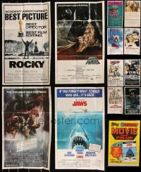 2x0706 LOT OF 12 FOLDED TOPPS POSTERS 1981 Star Wars, Jaws, Empire Strikes Back, Superman & more!