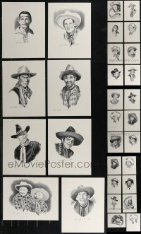 2x0708 LOT OF 46 BOB DALE COWBOY WESTERN SIGNED ART PRINTS 1990s great art of your favorites!