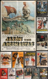 2x0478 LOT OF 17 FOLDED SPANISH POSTERS 1970s-1980s great images from a variety of movies!