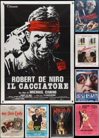 2x0582 LOT OF 14 FOLDED MOSTLY ITALIAN POSTERS 1960s-1990s great images from a variety of movies!