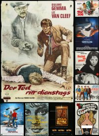 2x0617 LOT OF 12 FOLDED GERMAN A0 POSTERS 1960s-1990s great images from a variety of movies!