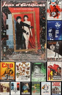 2x0600 LOT OF 16 FOLDED FRENCH ONE-PANELS 1960s-1970s great images from a variety of movies!