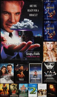 2x0982 LOT OF 16 UNFOLDED DOUBLE-SIDED MOSTLY 27X40 ONE-SHEETS 1990s-2000s cool movie images!