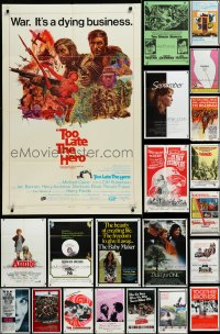 2x0094 LOT OF 23 FOLDED ONE-SHEETS 1950s-1980s great images from a variety of different movies!