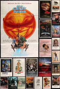 2x0029 LOT OF 77 FOLDED ONE-SHEETS 1970s-1990s great images from a variety of different movies!