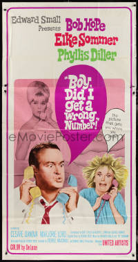 2y0377 BOY DID I GET A WRONG NUMBER 3sh 1966 wacky Bob Hope & Phyllis Diller, sexy Elke Sommer!