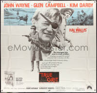 2y0376 TRUE GRIT int'l 6sh 1969 John Wayne as Rooster Cogburn, Kim Darby, Glen Campbell