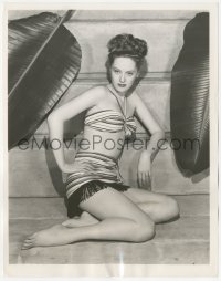 2y1756 ALEXIS SMITH 8x10.25 still 1946 posed portrait in skimpy swimsuit, making One More Tomorrow!