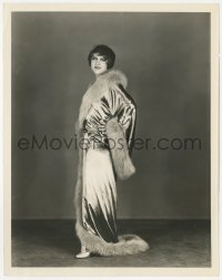 2y1895 RUTH CHATTERTON 8x10.25 still 1929 full-length modeling a morning lounging robe by Hommel!