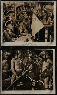 2y2125 UNCONQUERED 2 8x10 key book stills 1947 both great images of Native American Boris Karloff!