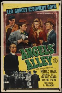 2y0652 ANGELS' ALLEY 1sh 1948 Leo Gorcey & The Bowery Boys + Frankie Darro stop car thieves!