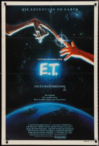 2y0402 E.T. THE EXTRA TERRESTRIAL Aust 1sh 1982 Steven Spielberg classic, John Alvin art!