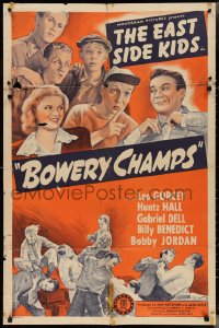 2y0675 BOWERY CHAMPS 1sh 1944 Leo Gorcey and the Bowery Boys with Huntz Hall!