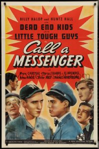 2y0681 CALL A MESSENGER 1sh 1939 great images of Dead End Kids and the Little Tough Guys!