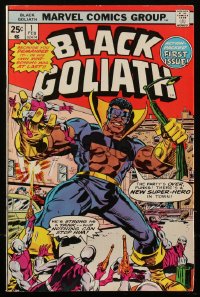 2y0529 BLACK GOLIATH #1 comic book February 1976 strong as a tank & nothing can stop him, 1st issue!