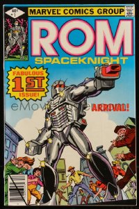2y0560 ROM THE SPACE KNIGHT #1 comic book December 1979 fabulous first issue, Marvel Comics robot!