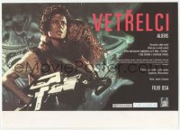 2y0320 ALIENS Czech 8x12 1986 James Cameron, Sigourney Weaver as Ripley carrying Carrie Henn, rare!