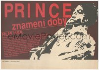 2y0326 SIGN 'O' THE TIMES Czech 8x12 1987 rock & roll concert, Prince with guitar, different & rare!
