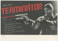 2y0328 TERMINATOR Czech 8x12 1990 different image of classic cyborg Arnold Schwarzenegger!