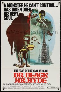 2y0704 DR BLACK MR HYDE 1sh 1976 Bernie Casey, black sci-fi horror, fear of the year is here!