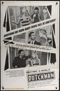 2y0707 DUTCHMAN 1sh 1967 black and white images of Anthony Harvey and sexiest Shirley Knight!