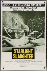 2y0710 EATEN ALIVE 1sh 1977 Tobe Hooper, wild image of sexy bound girl on bed, Starlight Slaughter!