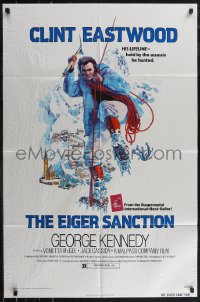 2y0711 EIGER SANCTION 1sh 1975 Clint Eastwood's lifeline was held by the assassin he hunted!