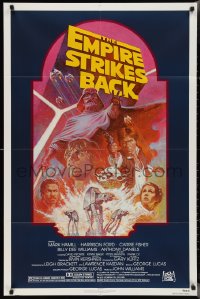 2y0713 EMPIRE STRIKES BACK NSS style 1sh R1982 George Lucas sci-fi classic, cool artwork by Tom Jung!