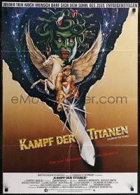 2y0413 CLASH OF THE TITANS German 1981 Ray Harryhausen, different art by Huyssen