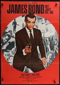 2y0414 DR. NO German R1970s art of Sean Connery as James Bond & Ursula Andress, different images!