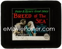 2y1694 BREED OF THE SEA glass slide 1926 Ralph Ince, Margaret Livingston, Peter B. Kyne's Great Story