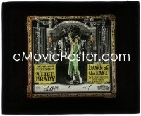 2y1703 DAWN OF THE EAST glass slide 1921 full-length Alice Brady wearing cool Chinese outfit!