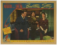 2y1096 BEDTIME STORY LC 1941 Robert Benchley between Fredric March & sexy Loretta Young!