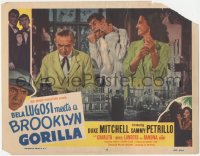 2y1097 BELA LUGOSI MEETS A BROOKLYN GORILLA LC #6 1952 Charlita laughs at guy making faces at Lugosi!