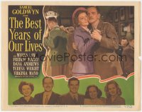 2y1099 BEST YEARS OF OUR LIVES LC #6 1947 Myrna Loy & Fredric March at first dance after war!