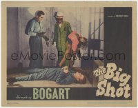 2y1100 BIG SHOT LC 1942 Humphrey Bogart & Chick Chandler in blackface with dummy stand over dead guy