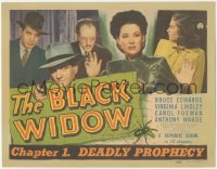 2y0960 BLACK WIDOW chapter 1 TC 1947 sci-fi serial, sexy Carol Forman, Deadly Prophecy, very rare!