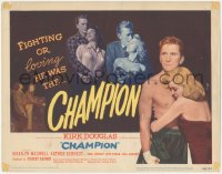 2y0965 CHAMPION TC 1949 great images of boxer Kirk Douglas w/ sexy Marilyn Maxwell, boxing classic!