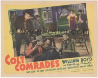 2y1124 COLT COMRADES LC 1943 William Boyd as Hopalong Cassidy catches bad guy under table!