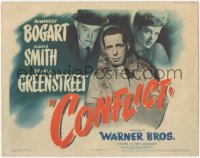 2y0970 CONFLICT TC 1945 tough Humphrey Bogart, sexy Alexis Smith & Sydney Greenstreet, film noir!