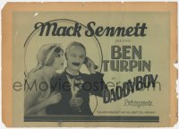 2y0972 DADDYBOY TC 1927 cross-eyed Ben Turpin with telephone & pretty Alma Bennett, ultra rare!