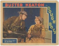 2y1136 DOUGH BOYS LC 1930 Buster Keaton with rifle & bayonet by pretty Sally Eilers, ultra rare!