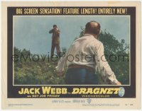 2y1141 DRAGNET LC #1 1954 sniper pointing gun at helpless man, adapted from classic TV show!