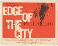 2y0977 EDGE OF THE CITY TC 1957 cool Saul Bass design, you'll watch it from the edge of your seat!